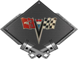 PONTIAC CHIEF HEAD VINTAGE 25  X 19