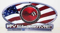 CORVETTE MAILBOX TOPPER TOP7FLAG