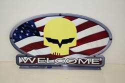 CORVETTE MAILBOX TOPPER TOPJAKEFLAG