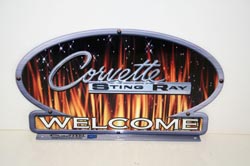 CORVETTE MAILBOX TOPPER TOPRAY1FLAME